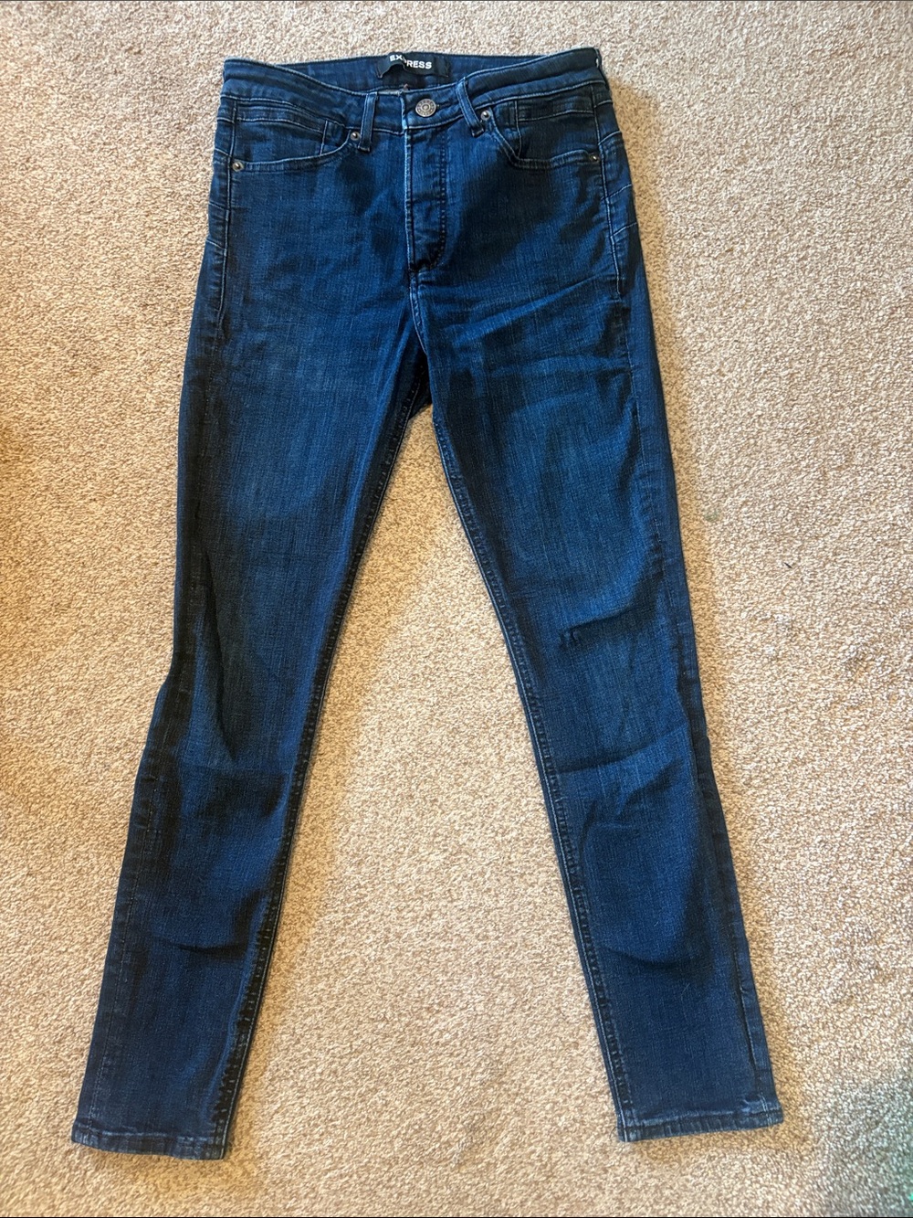 Express Dark Wash Skinny Jeans